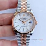 Copy Rolex Oyster Perpetual Datejust Jubilee White Dial Watch 36mm